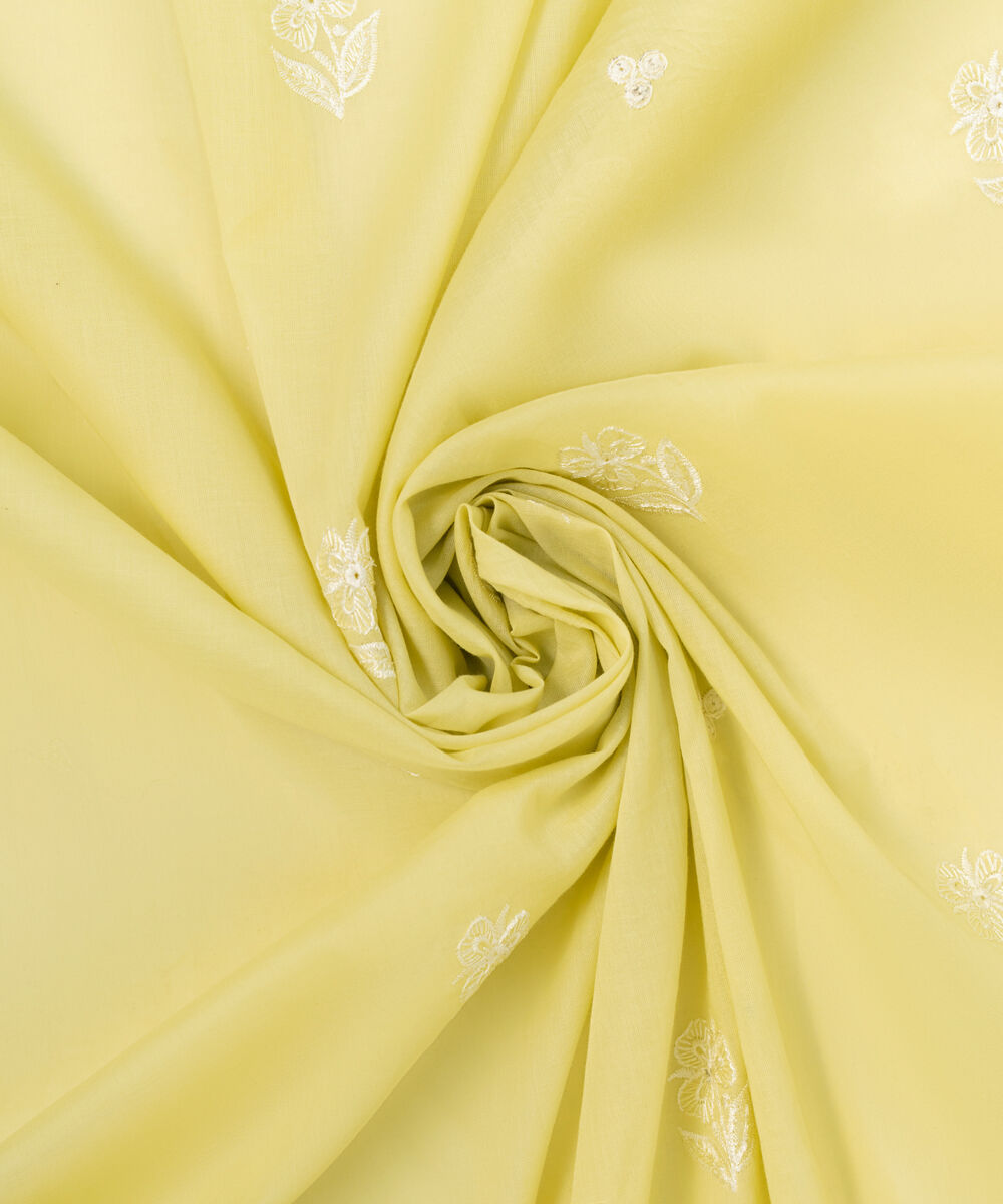 Lawn Embroidered Yellow Dupatta