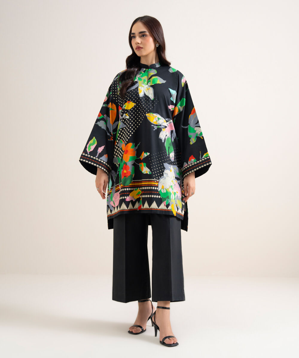 Women's Unstitched Lawn Printed Multi  2 Piece Suit