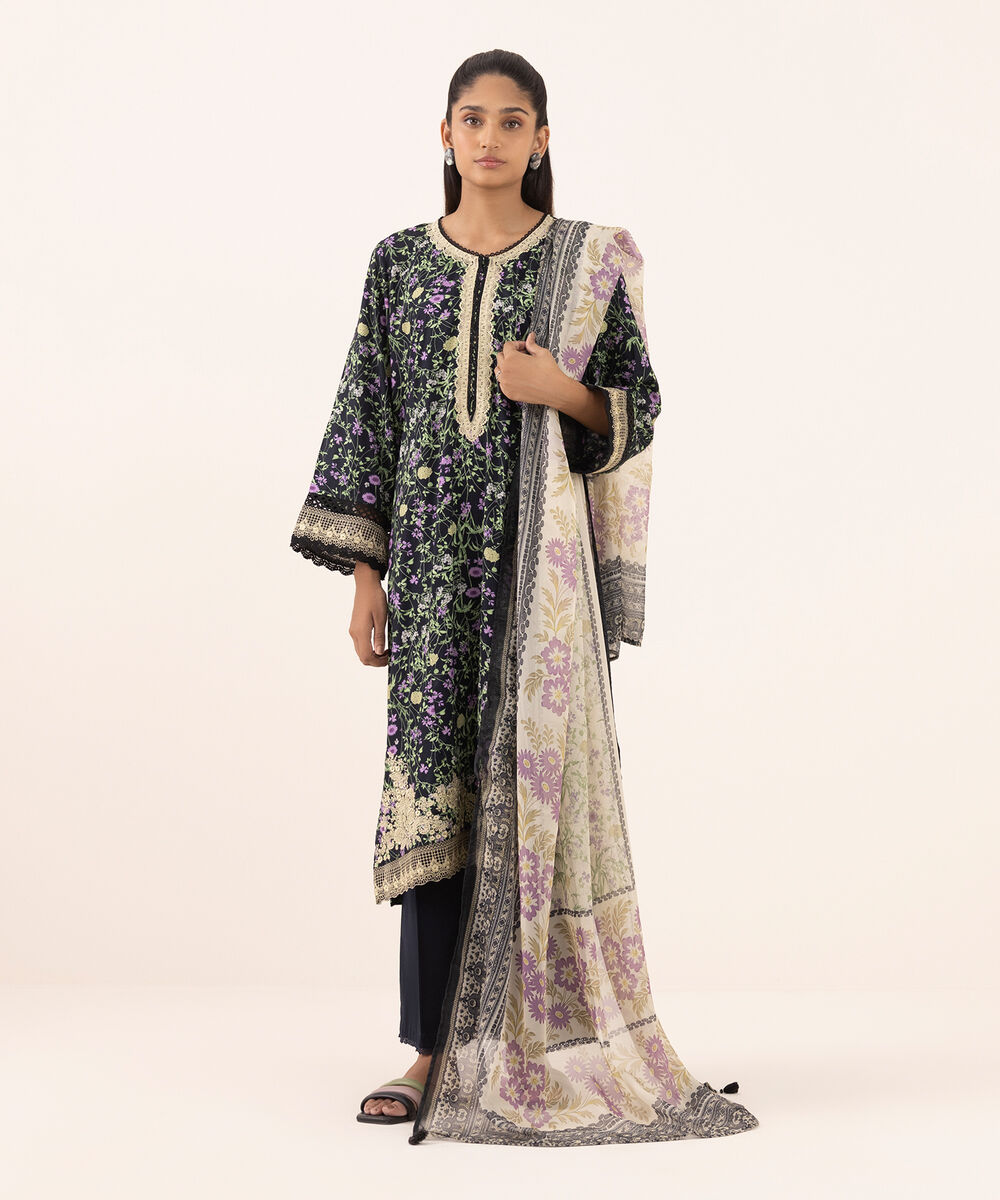 DEPRW25V117D Printed Dupatta DEPRW25V117D