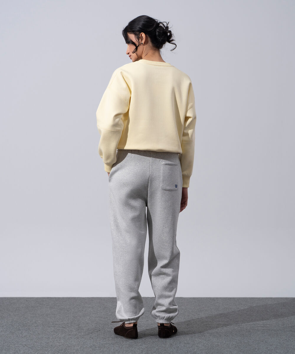 Women's Western Wear Grey Melange Fleece Jogger Trousers