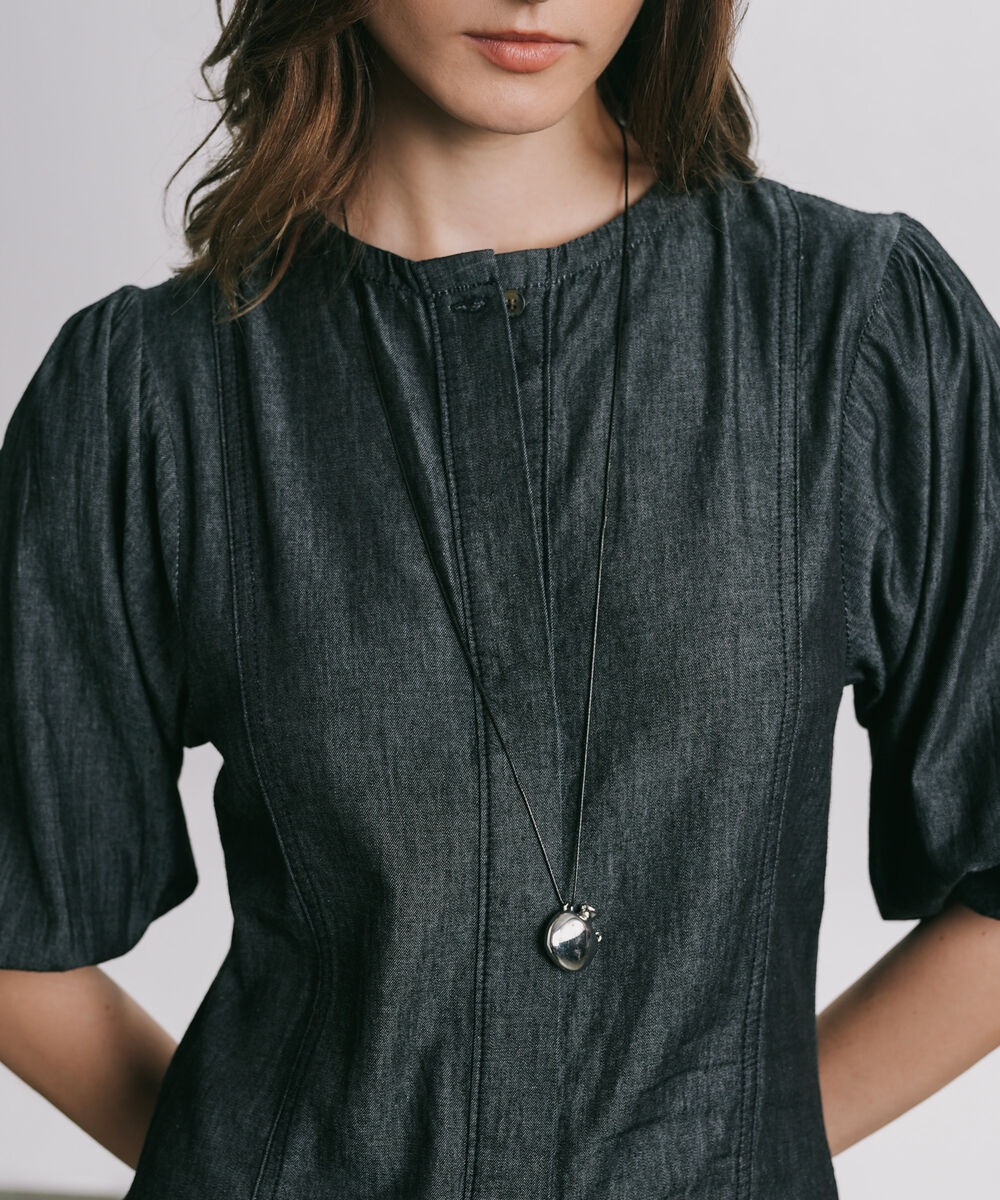 Women's Western Wear Black Heavy Weight Denim Dress