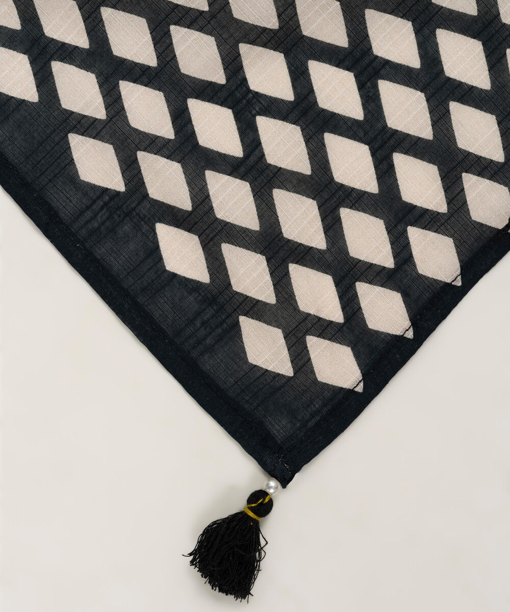 Textured Voile Printed Dupatta