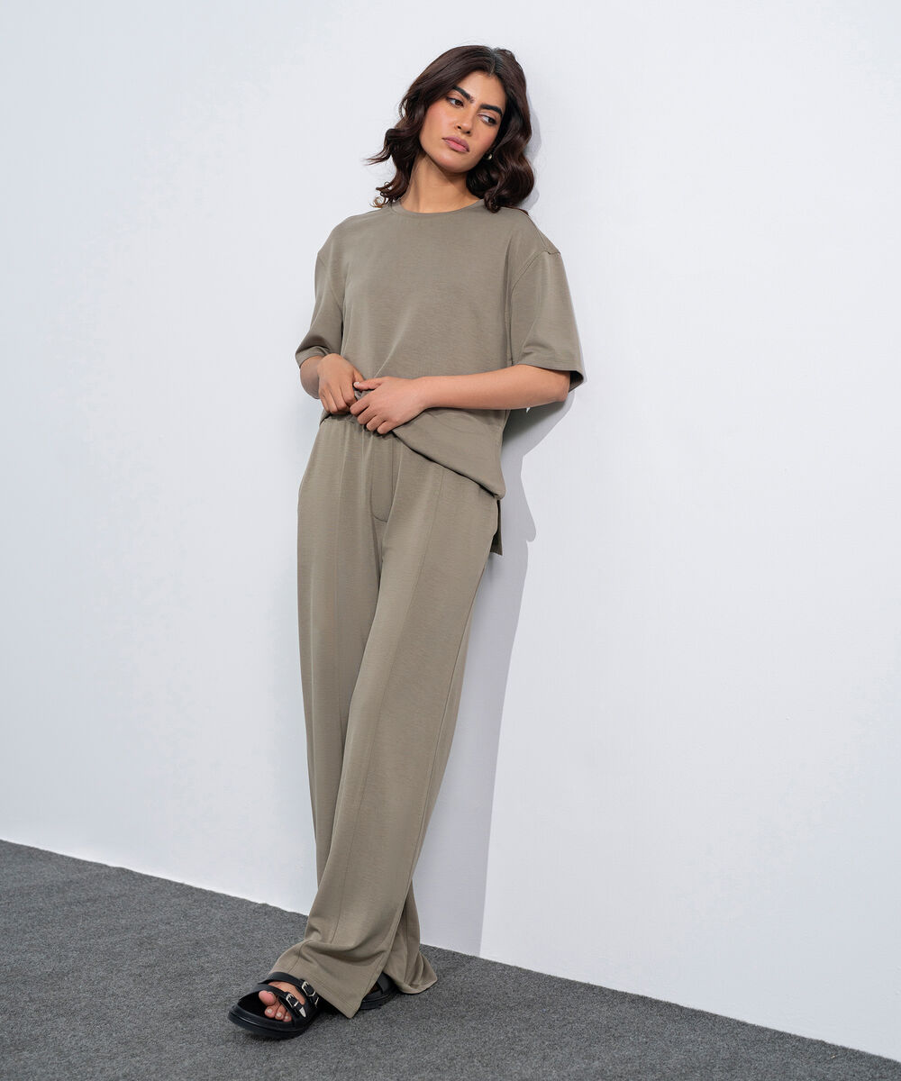 Women's Western Brown Soft Lux Pull-On  Trousers