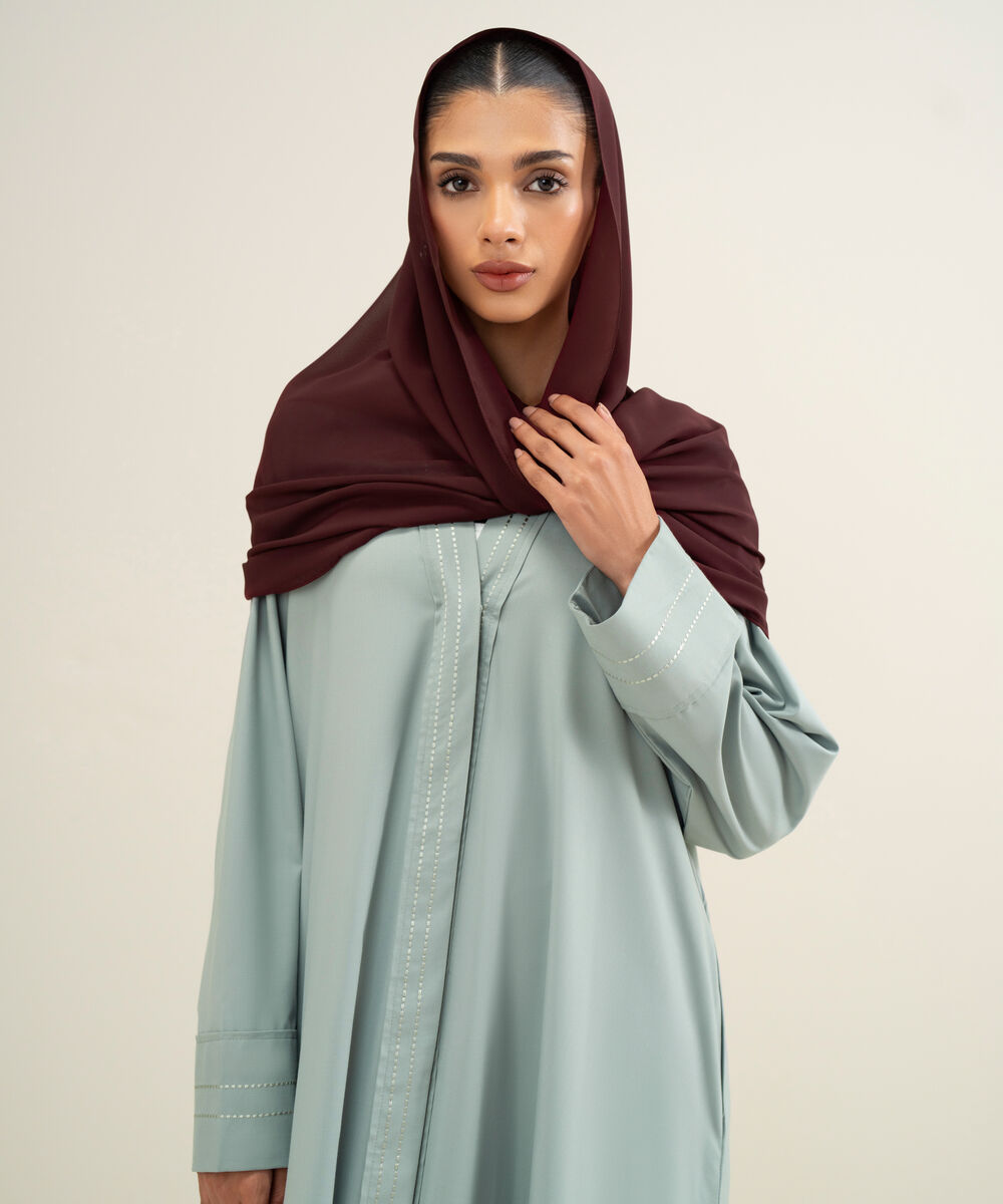 Women's Grey Raglan Abbaya