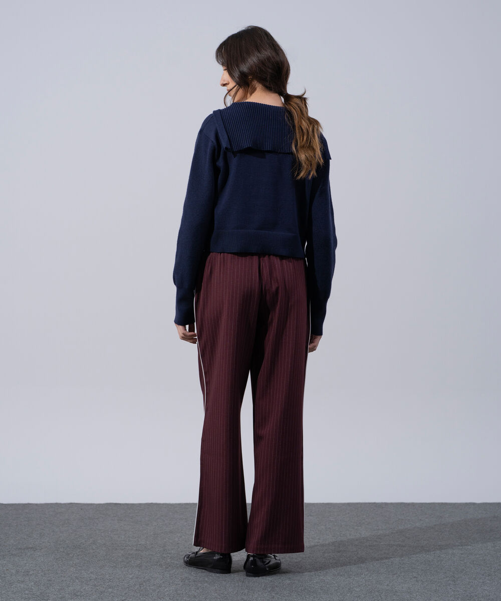 Women's Western Wear Merlot Polyester Pull-On Drawstring Trousers