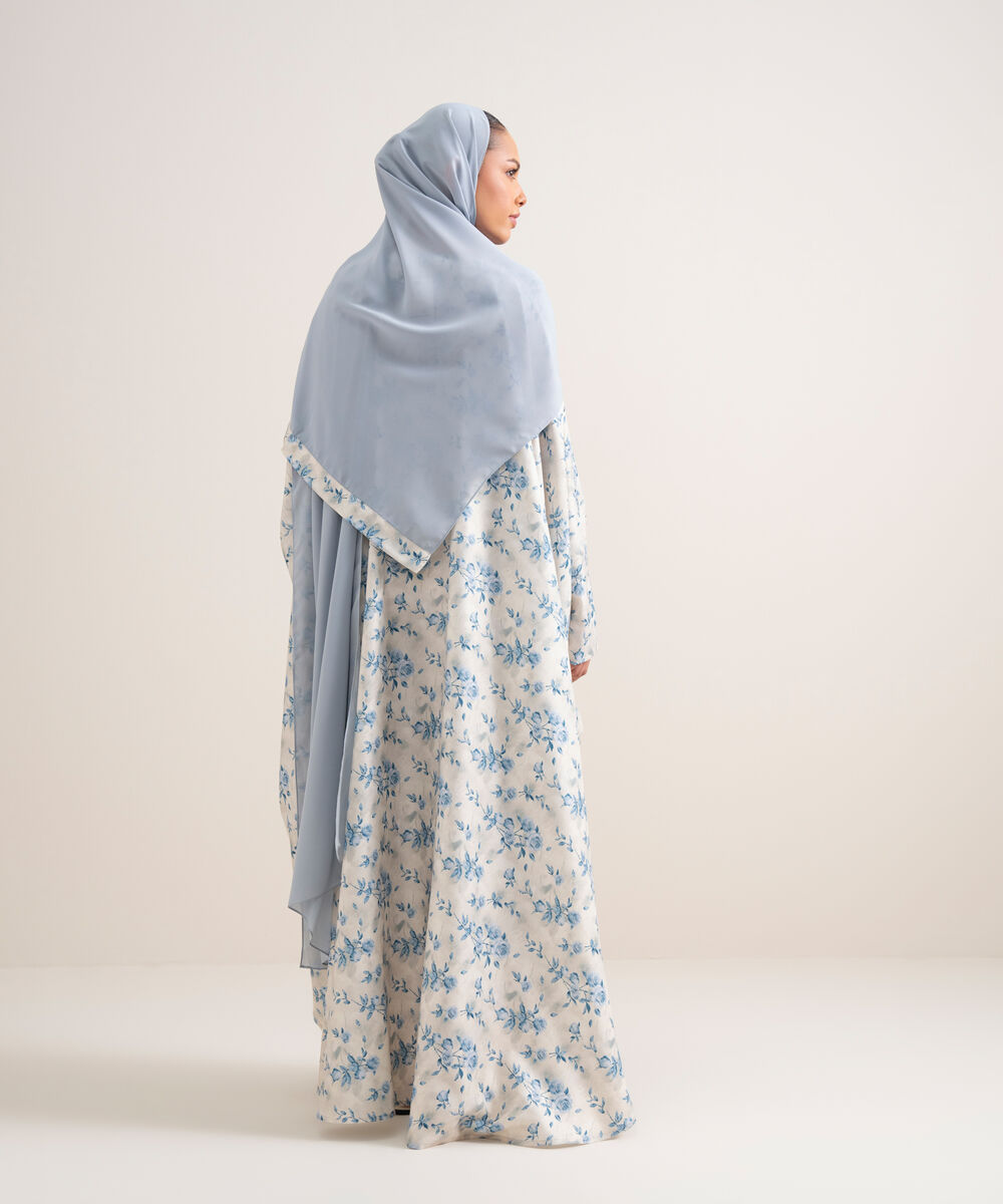 Women's Multi  Printed Kaftan Abbaya Set
