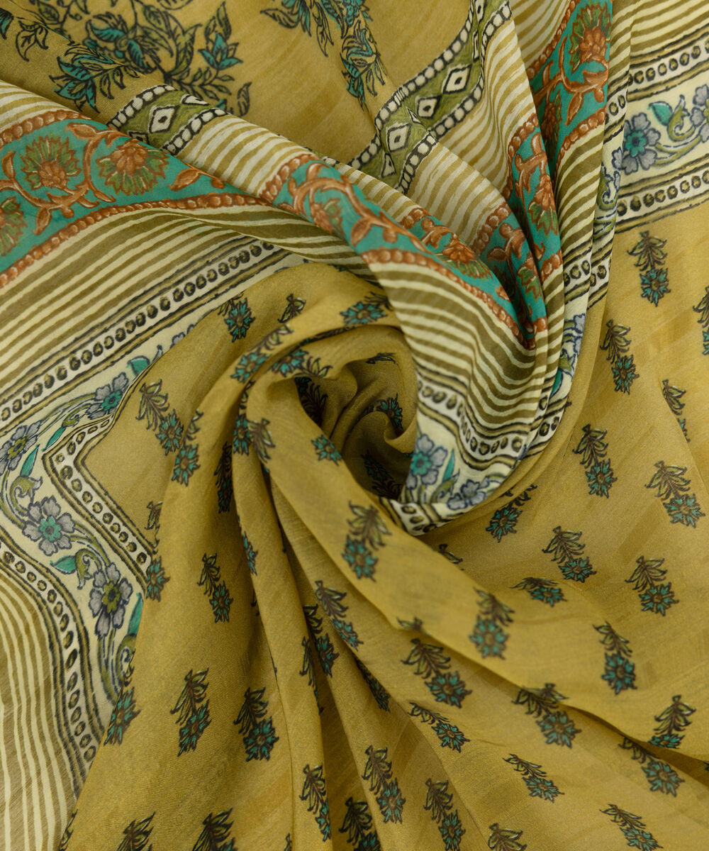 Tussar Silk Multi Printed Dupatta