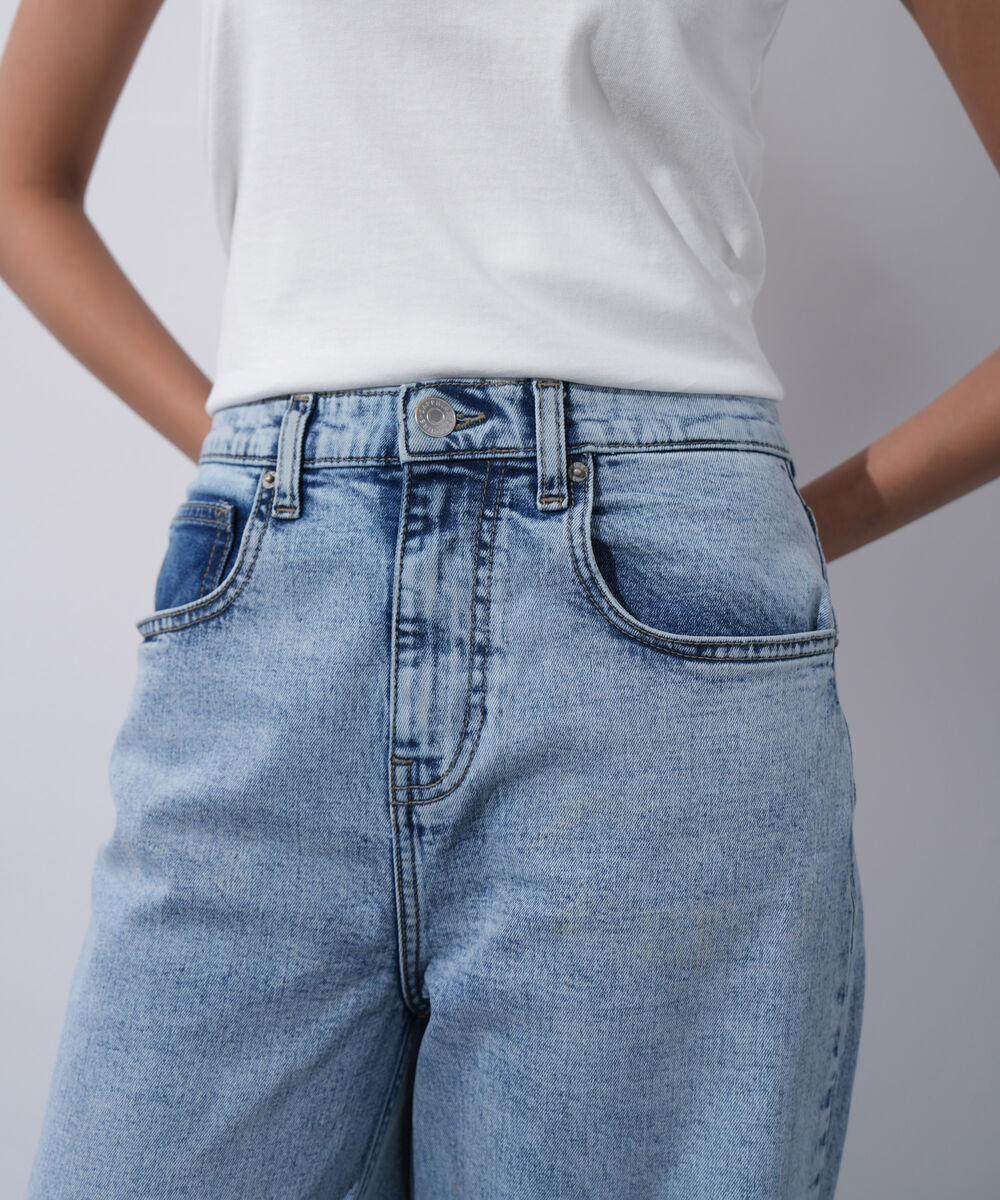 Women's Western Wear Blue Straight Pants