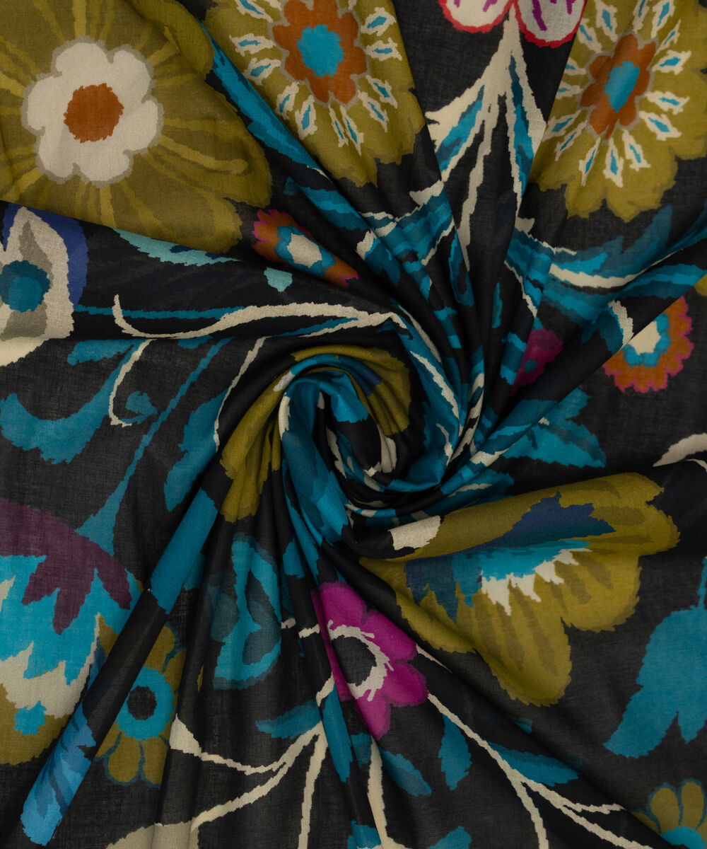 Women's Unstitched Textured Voile Multi Dupatta