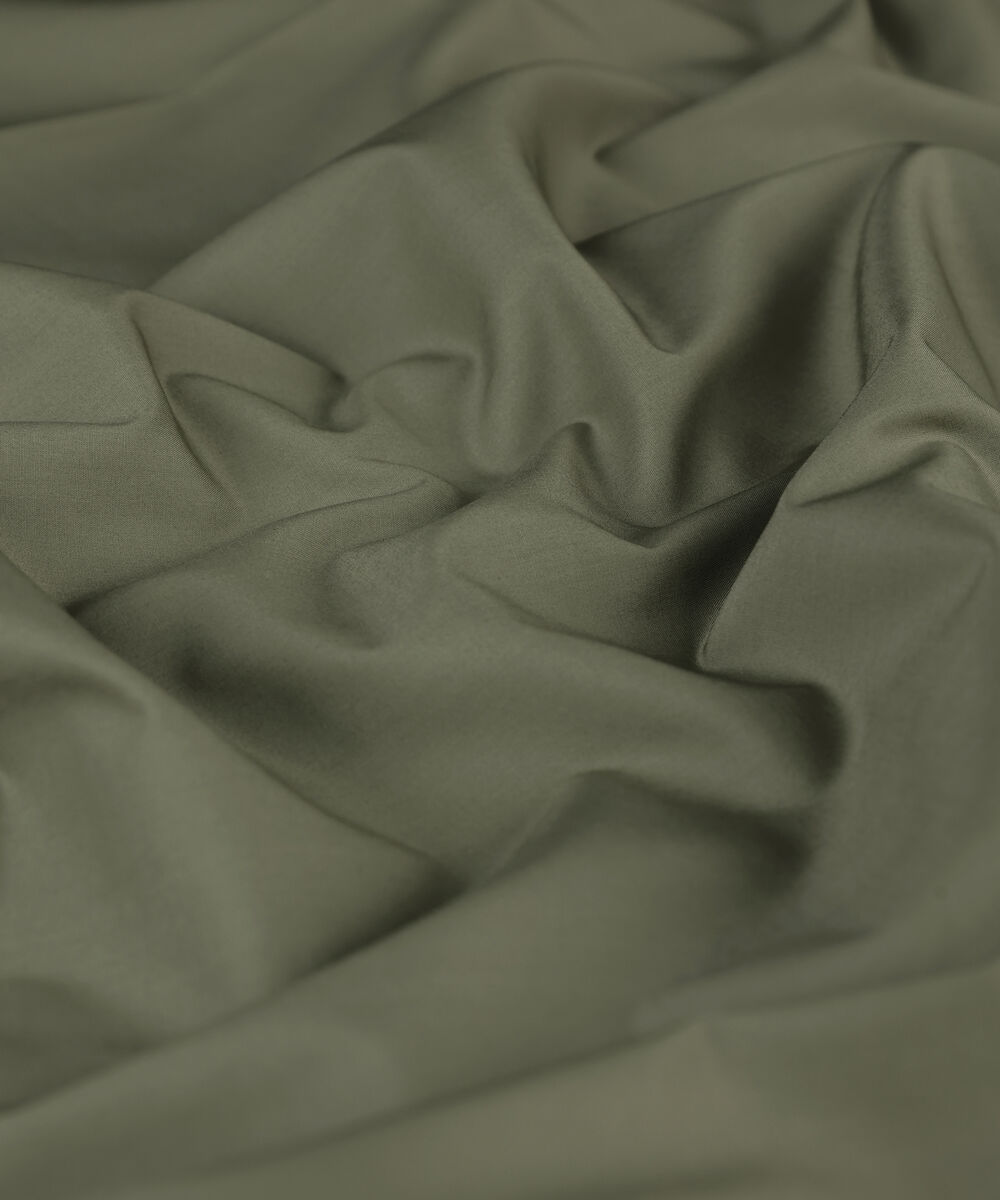 Men Unstitched Cotton Brown Full Suit Fabric