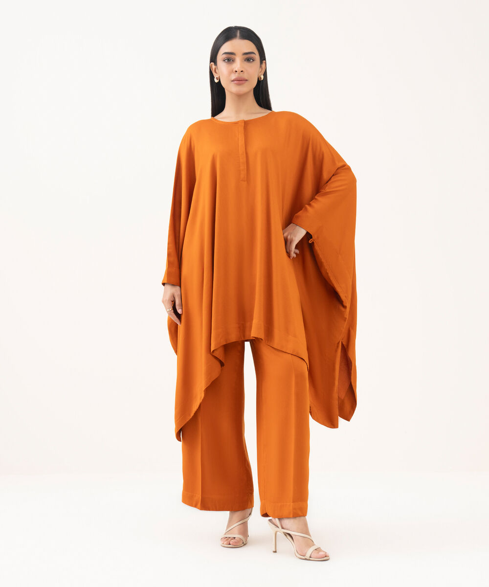 Women's RTW Bedford  Solid Rust Kaftan