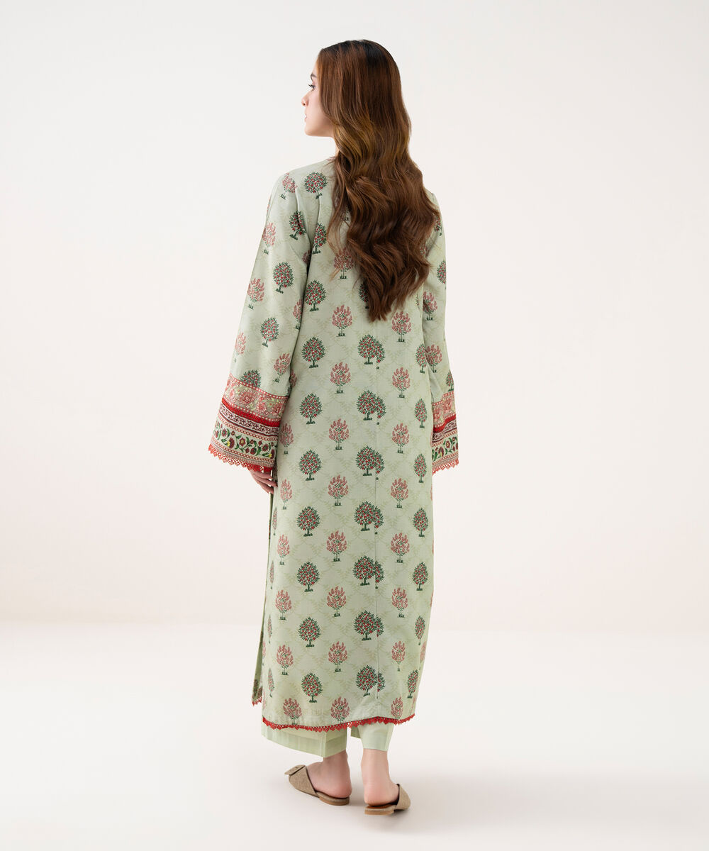 Women's RTW Cotton Viscose Embroidered Straight Grey Shirt