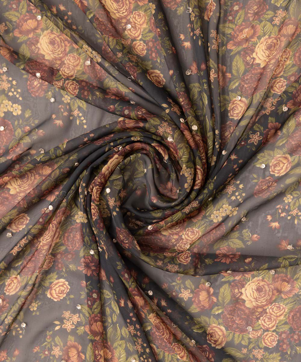 Blended Tissue Multi Embroidered Dupatta