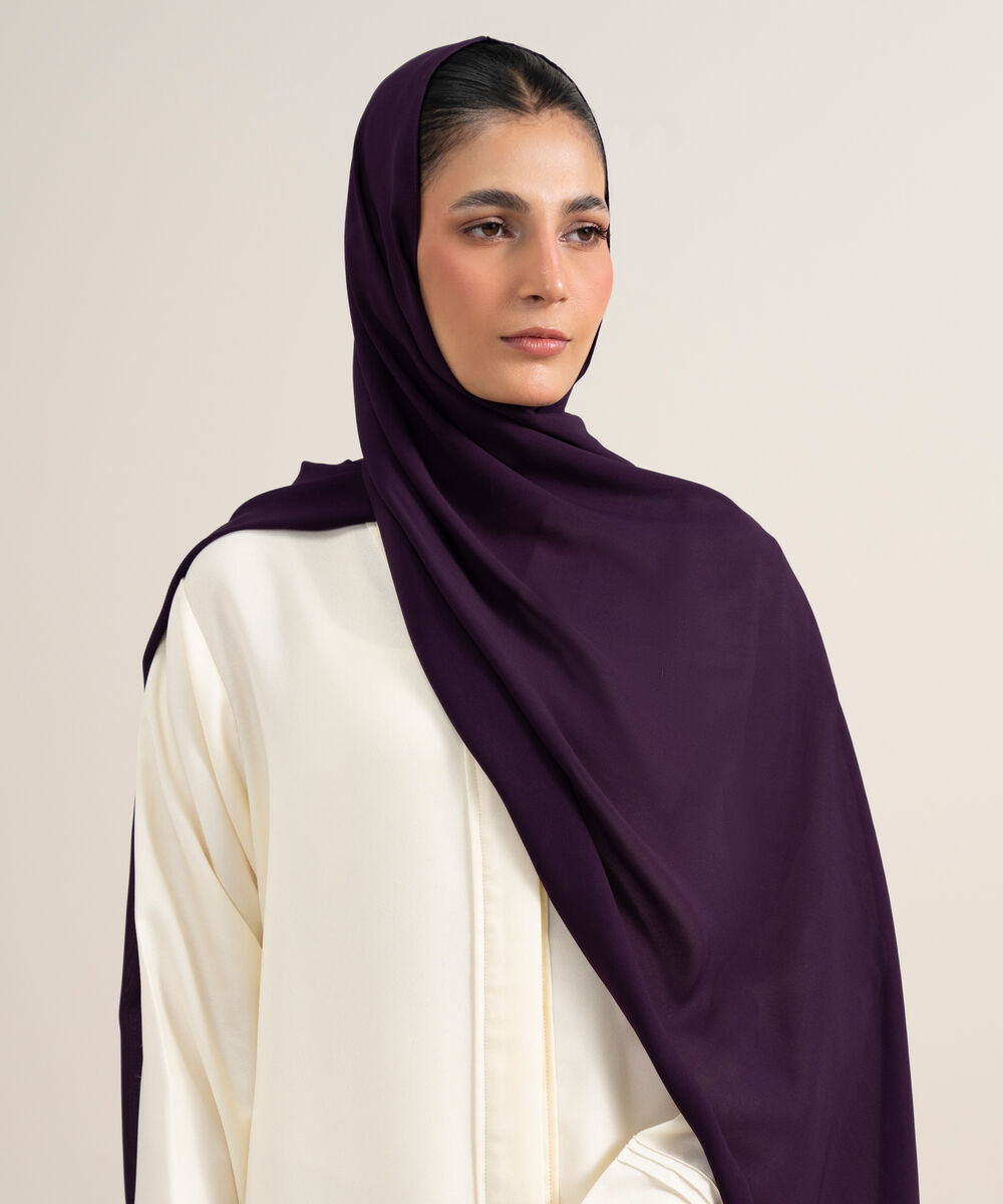 Women's Vintage Purple Hijab