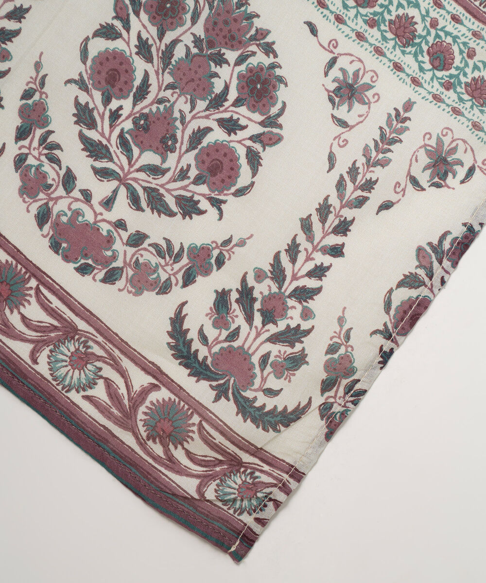 Lawn Printed Sage Green Dupatta