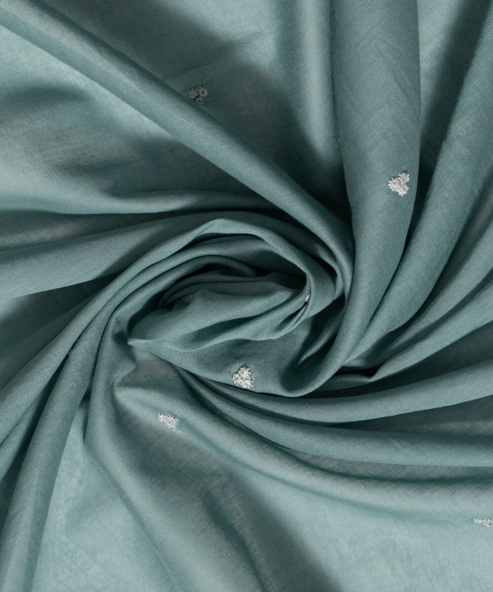 Women's RTW Fine Voil Solid Cadet Blue Dupatta