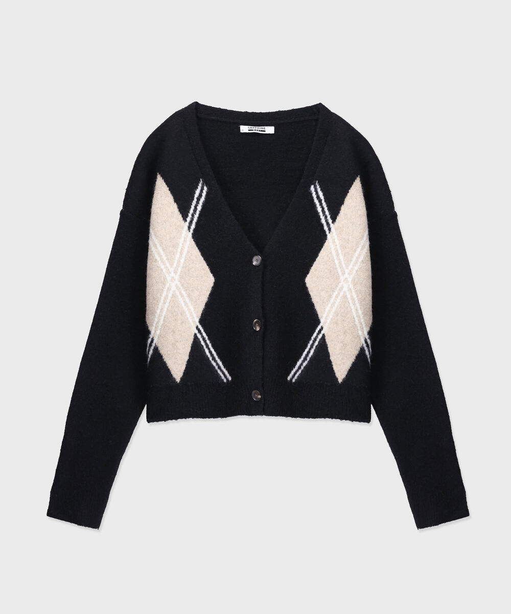 Women's Western Wear Black Knit Cardigan