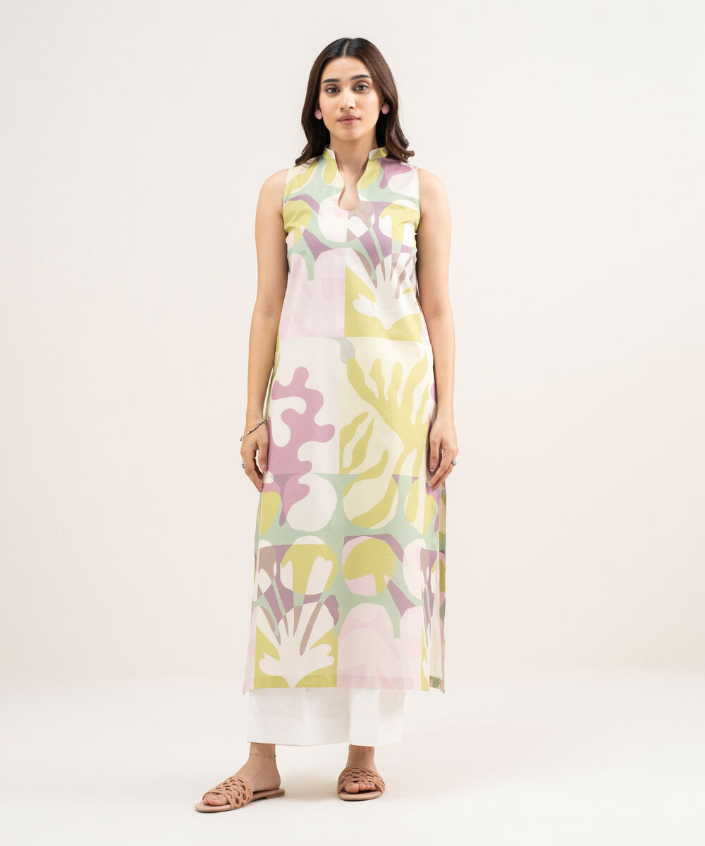 Women's Unstitched Lawn Printed Multi Shirt