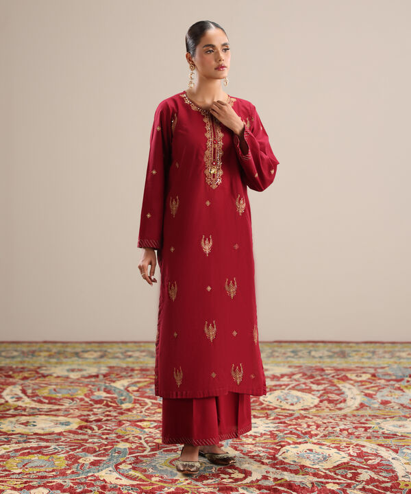 Embroidered Cotton Shirt null