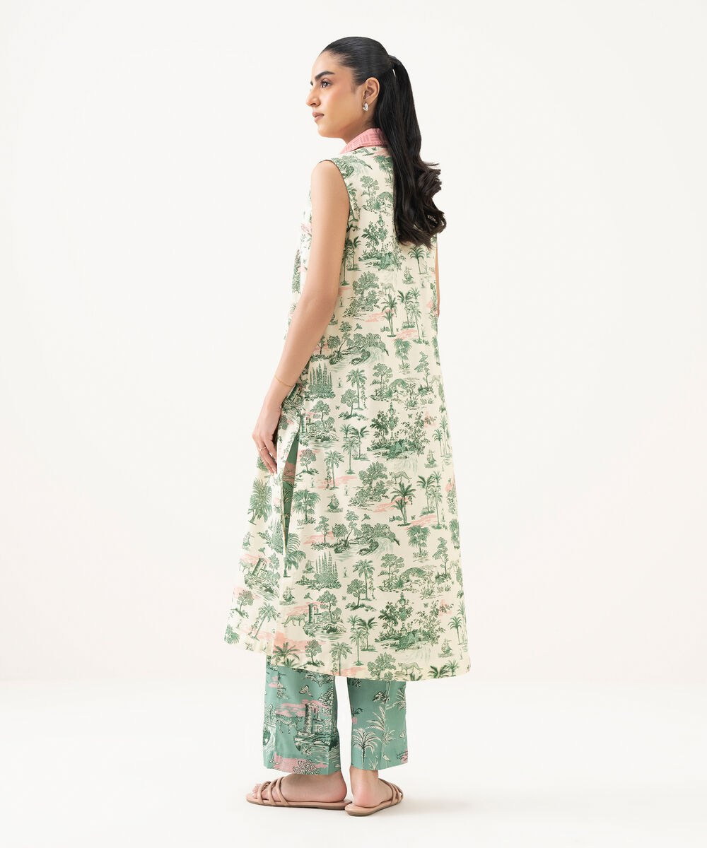 Women's RTW Lawn Printed Multi Straight Shirt