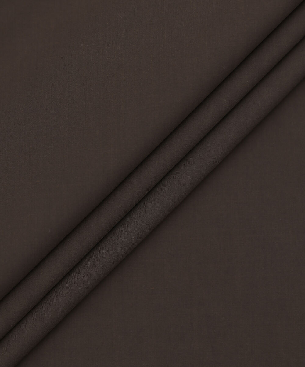 Men Unstitched Viscose Brown Full Suit Fabric