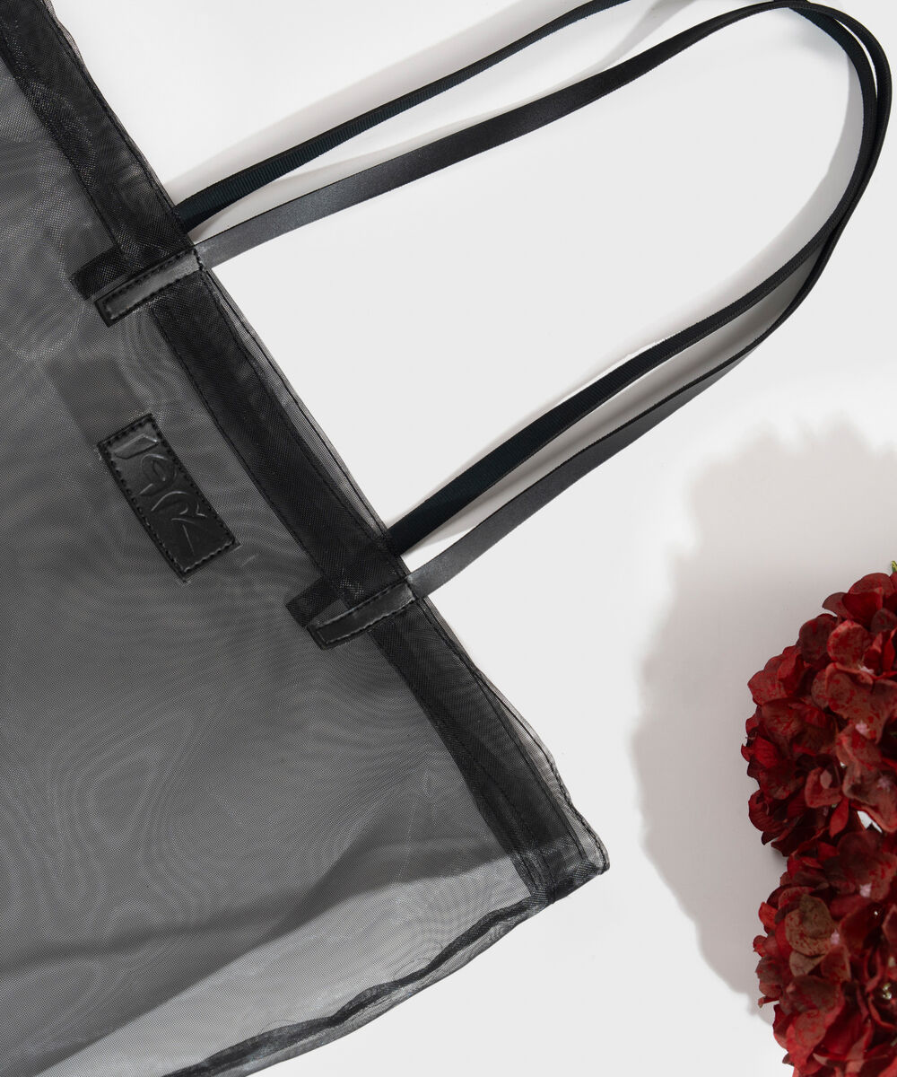 Women's Black Fabric Bag