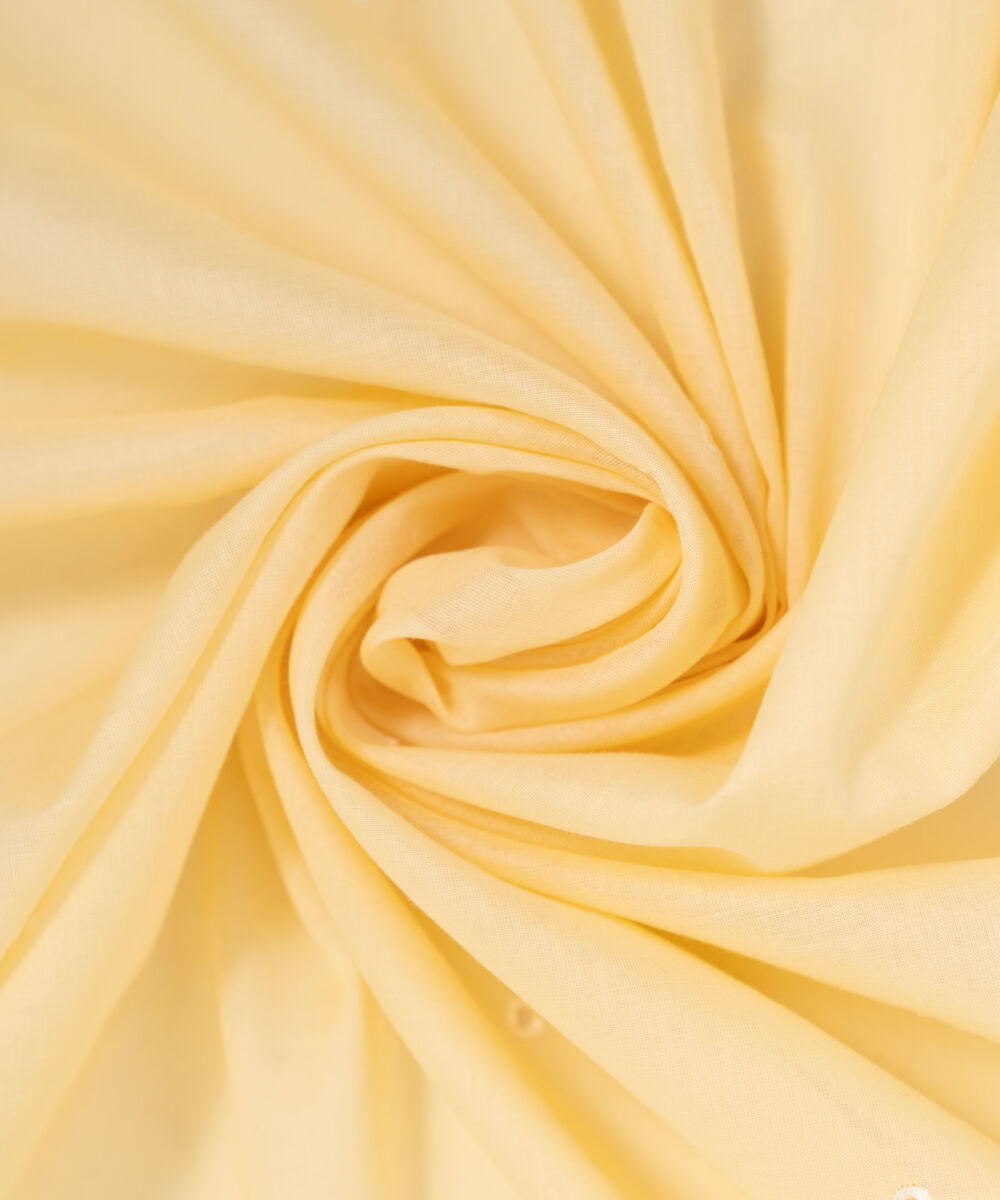 Lawn Embroidered Pale Yellow Dupatta