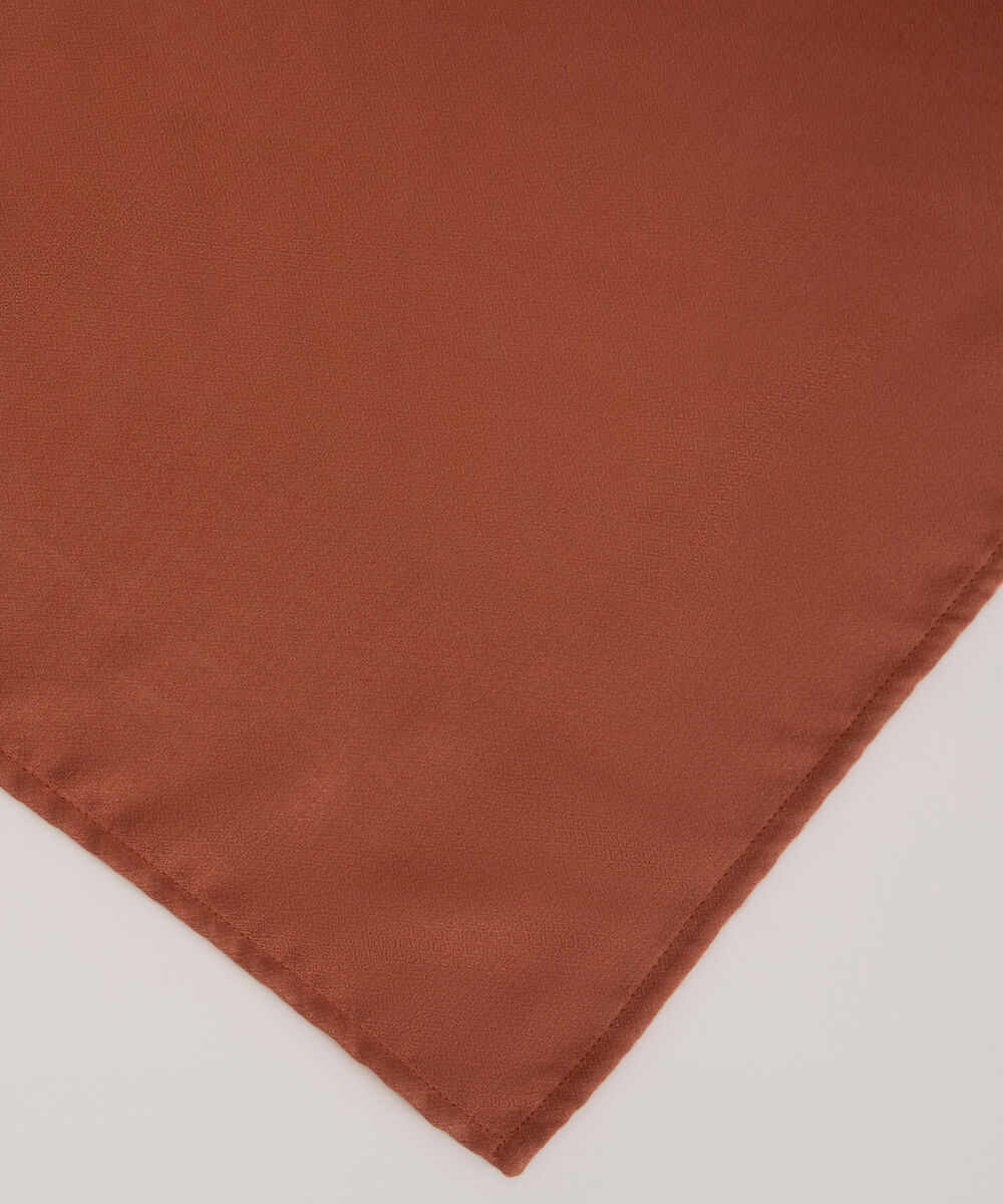 Dobby Solid Rust Dupatta