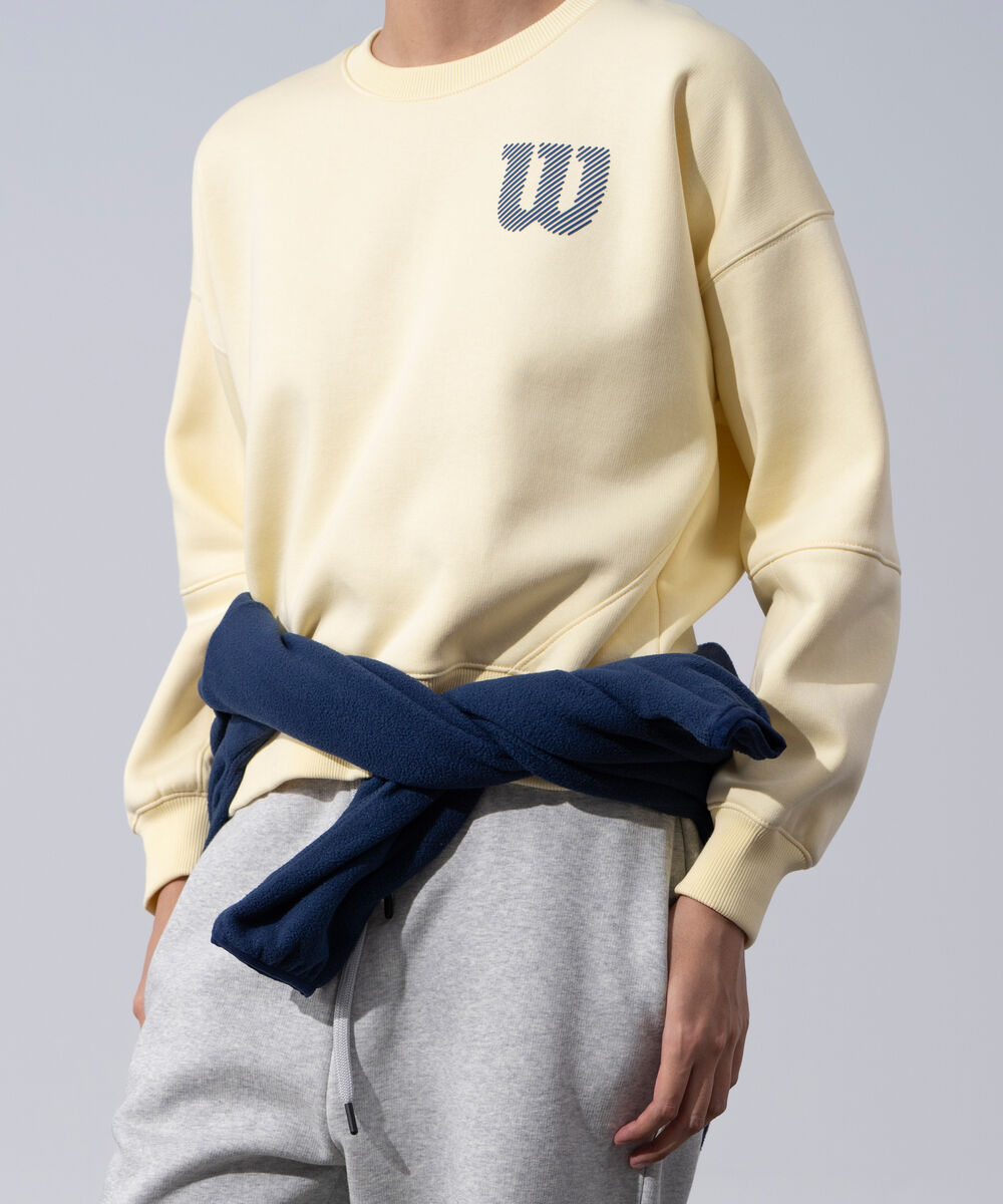 Women's Western Wear Butter Yellow Fleeceback Graphic Sweatshirt