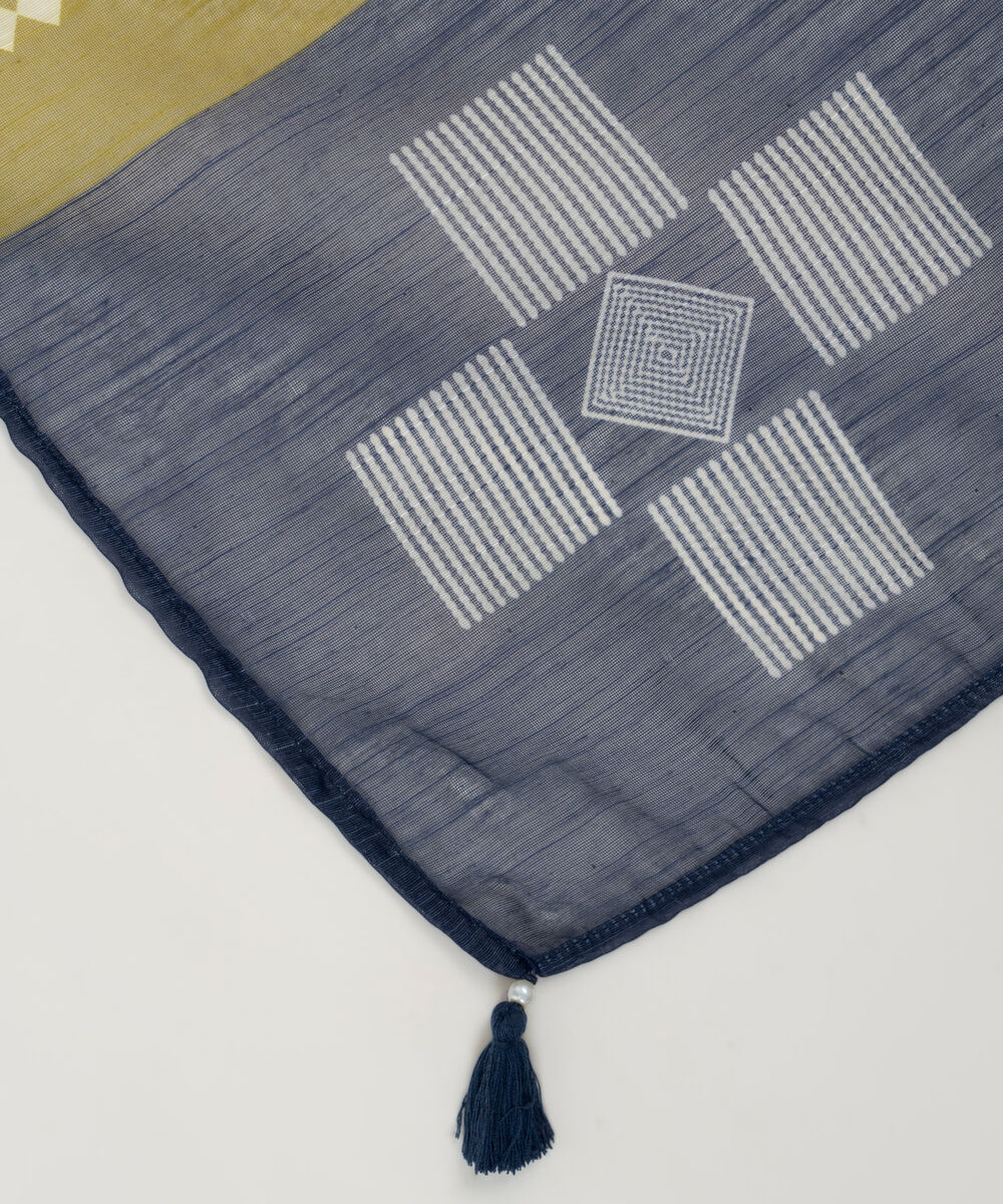 Manaar Printed Blue Dupatta