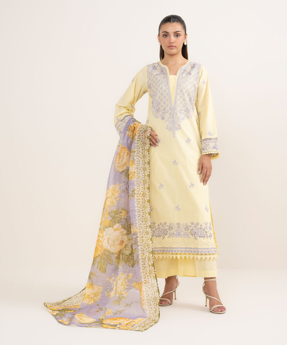 Women's RTW Manaar Lilac Printed  Dupatta