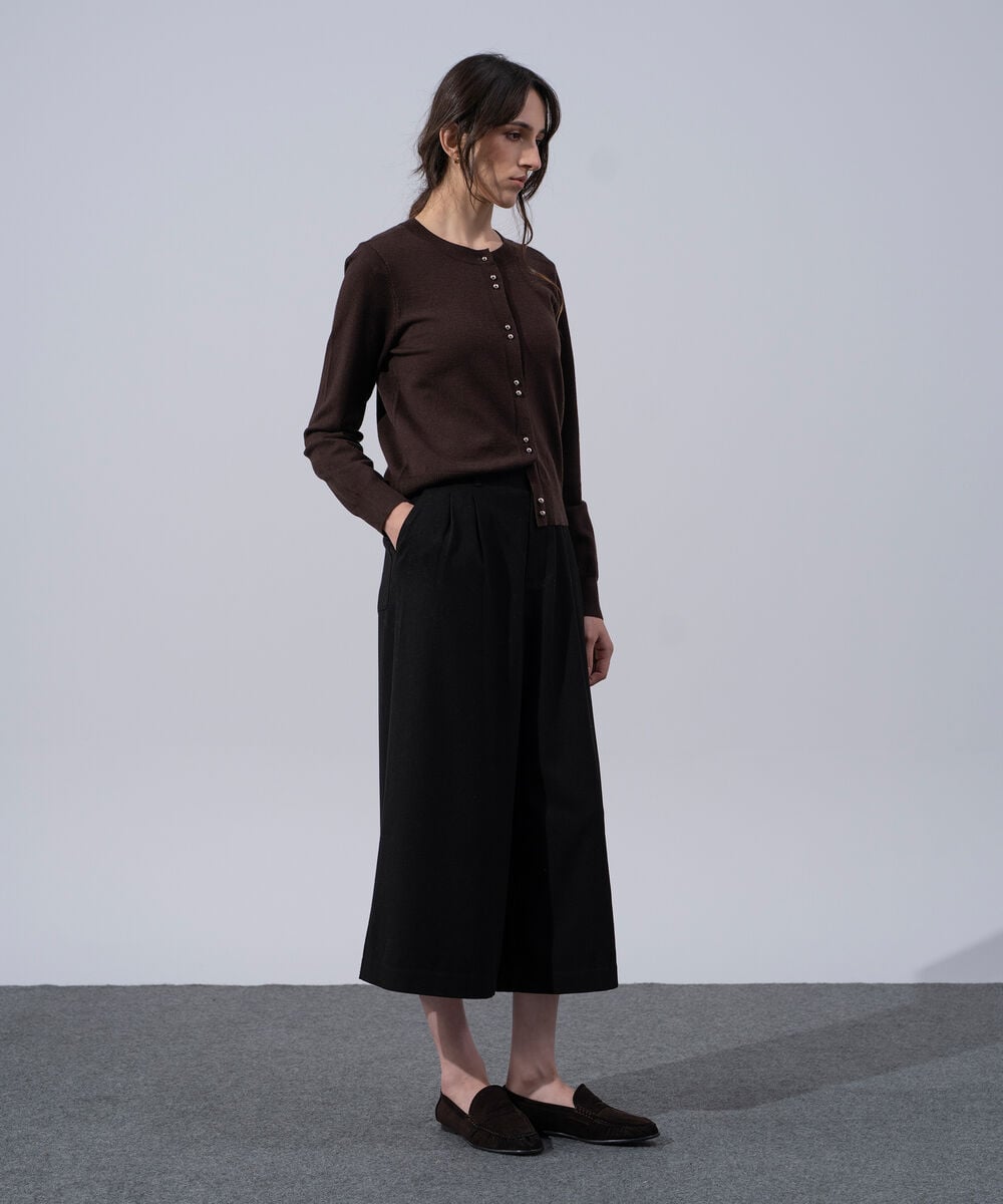 Women's Western Wear Black Wide Leg Culottes