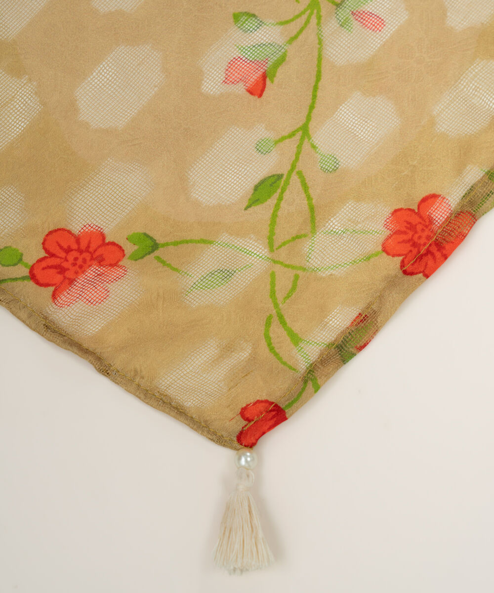 Brochea Jacquard Printed Multi Dupatta