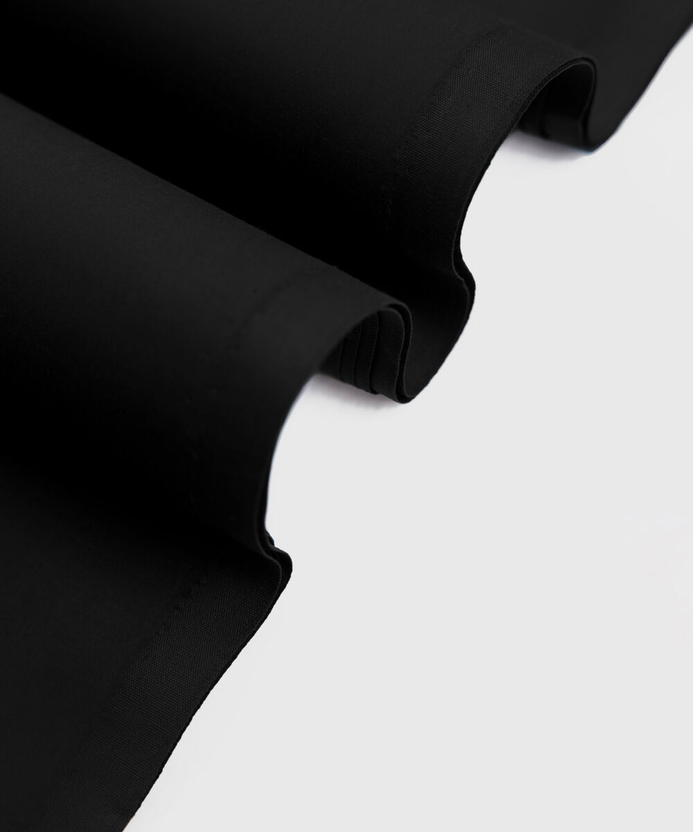 Men's Unstitched Two-Piece Premium Giza Cotton Black Suit.