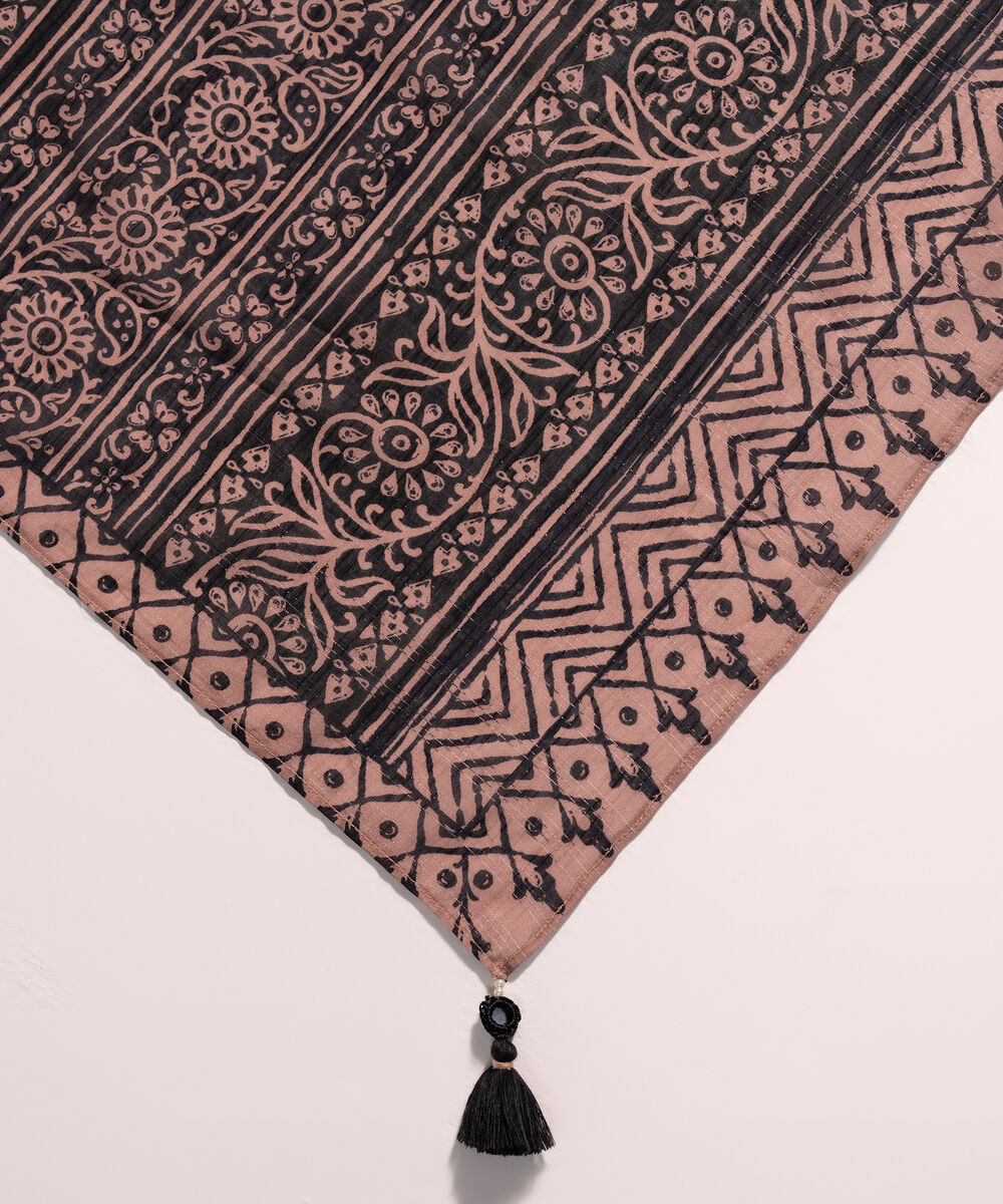 Lawn Printed Muted Brown Dupatta