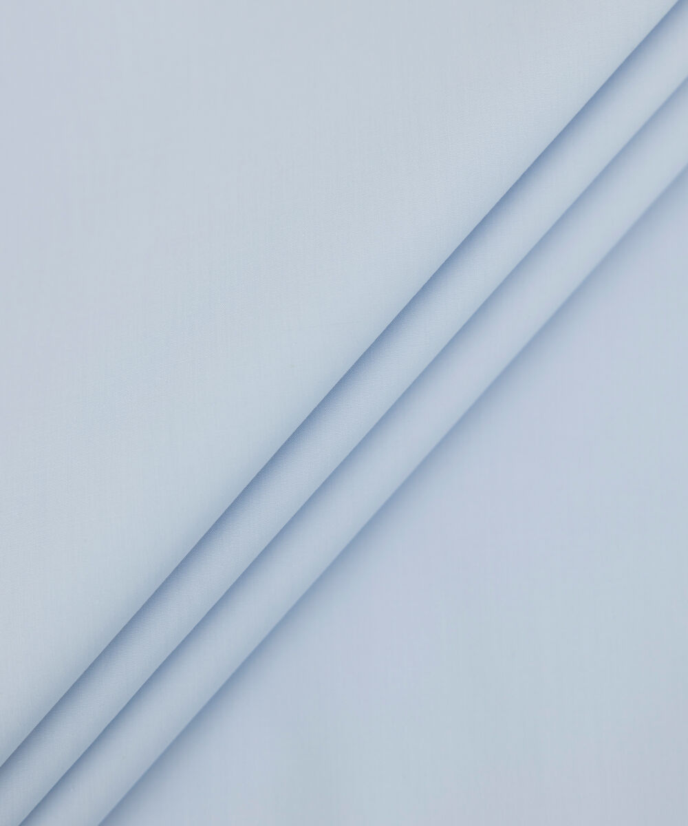 Men's Unstitched 2-Piece Premium Giza Cotton Soft Blue Suit