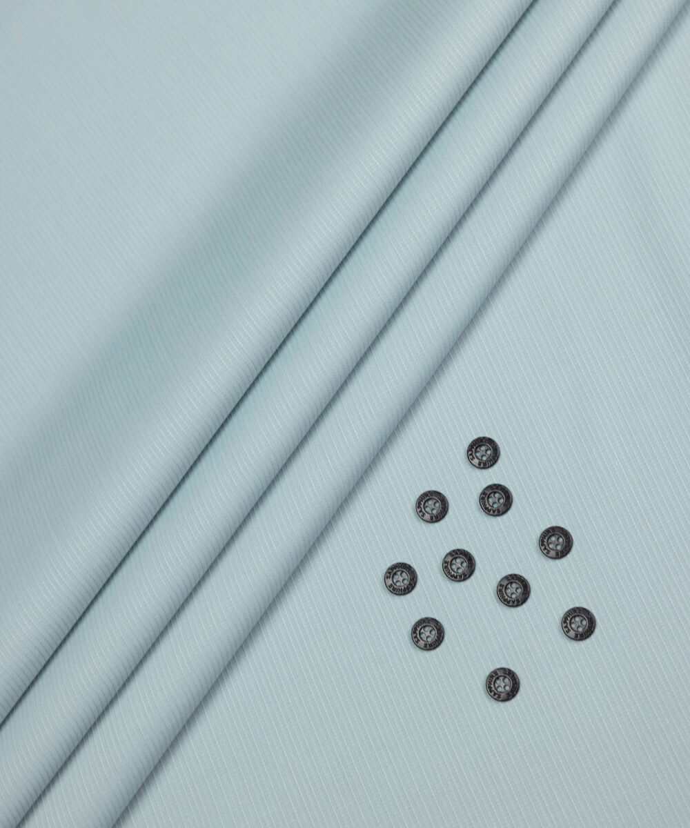 Men's Unstitched Two-Piece Aqua Premium Wash & Wear Dobby Suit