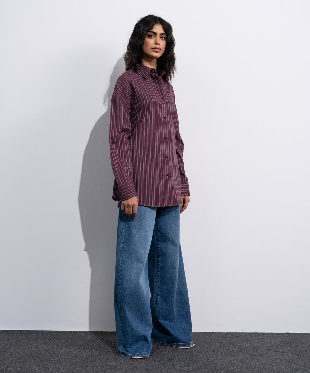 Women's Multi Cinched Waist Linen Blend Shirt