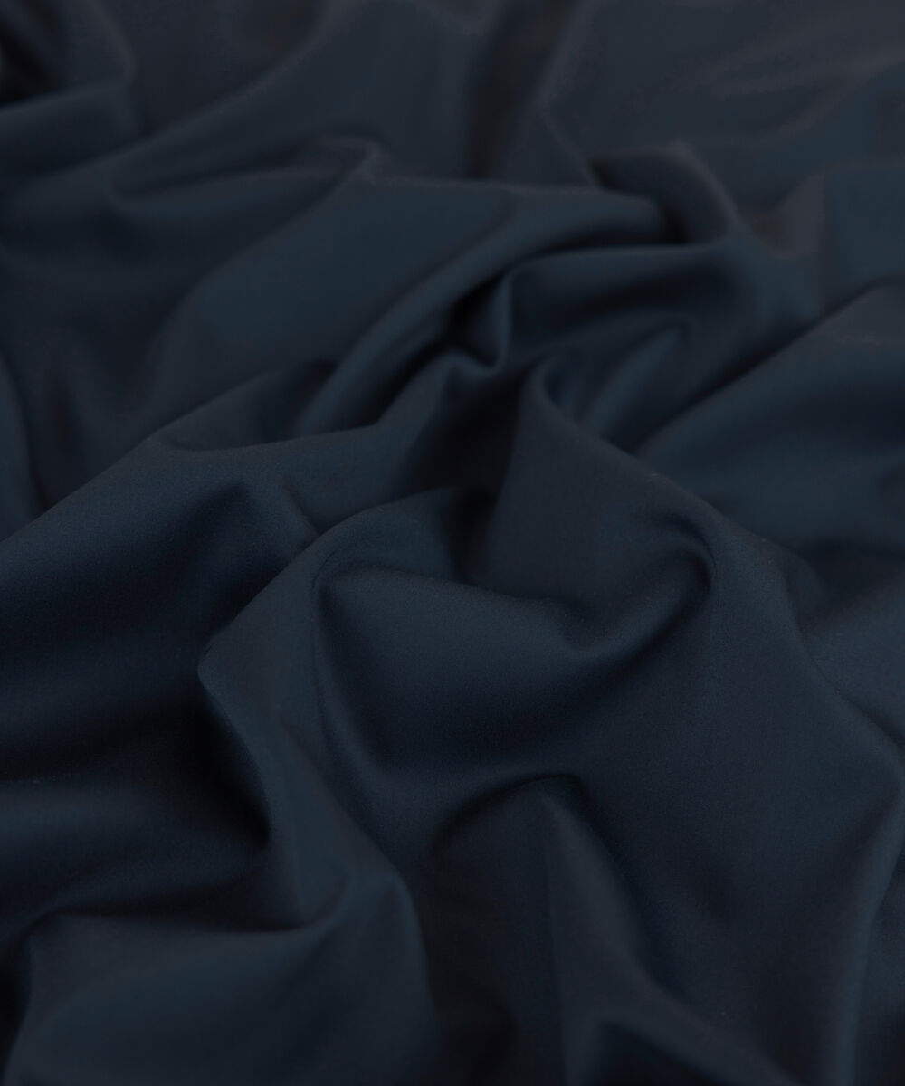 Men's Unstitched 2-Piece Premium Cotton Satin Indigo Suit