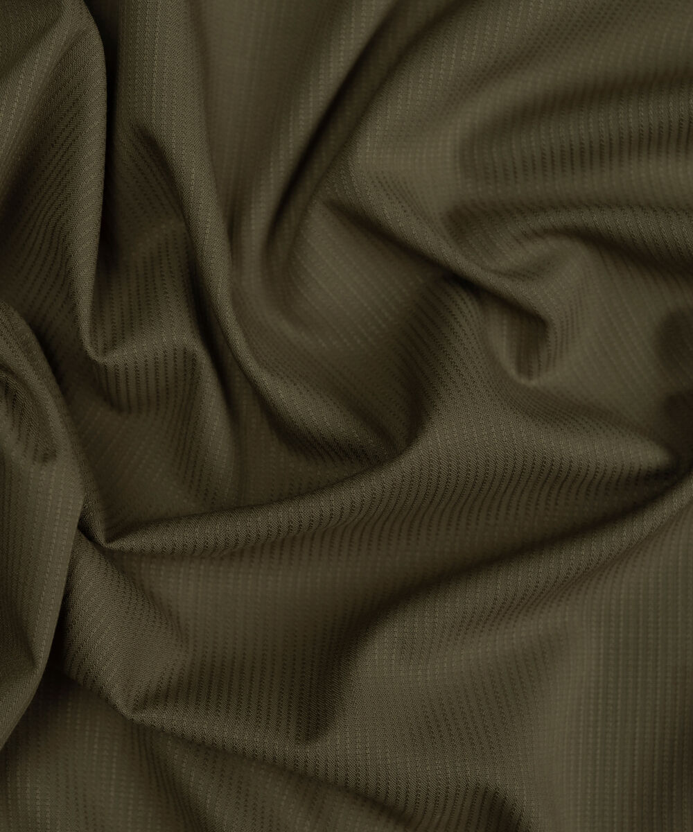 Men's Unstitched Two-Piece Camel Brown  Premium Wash & Wear Dobby Suit