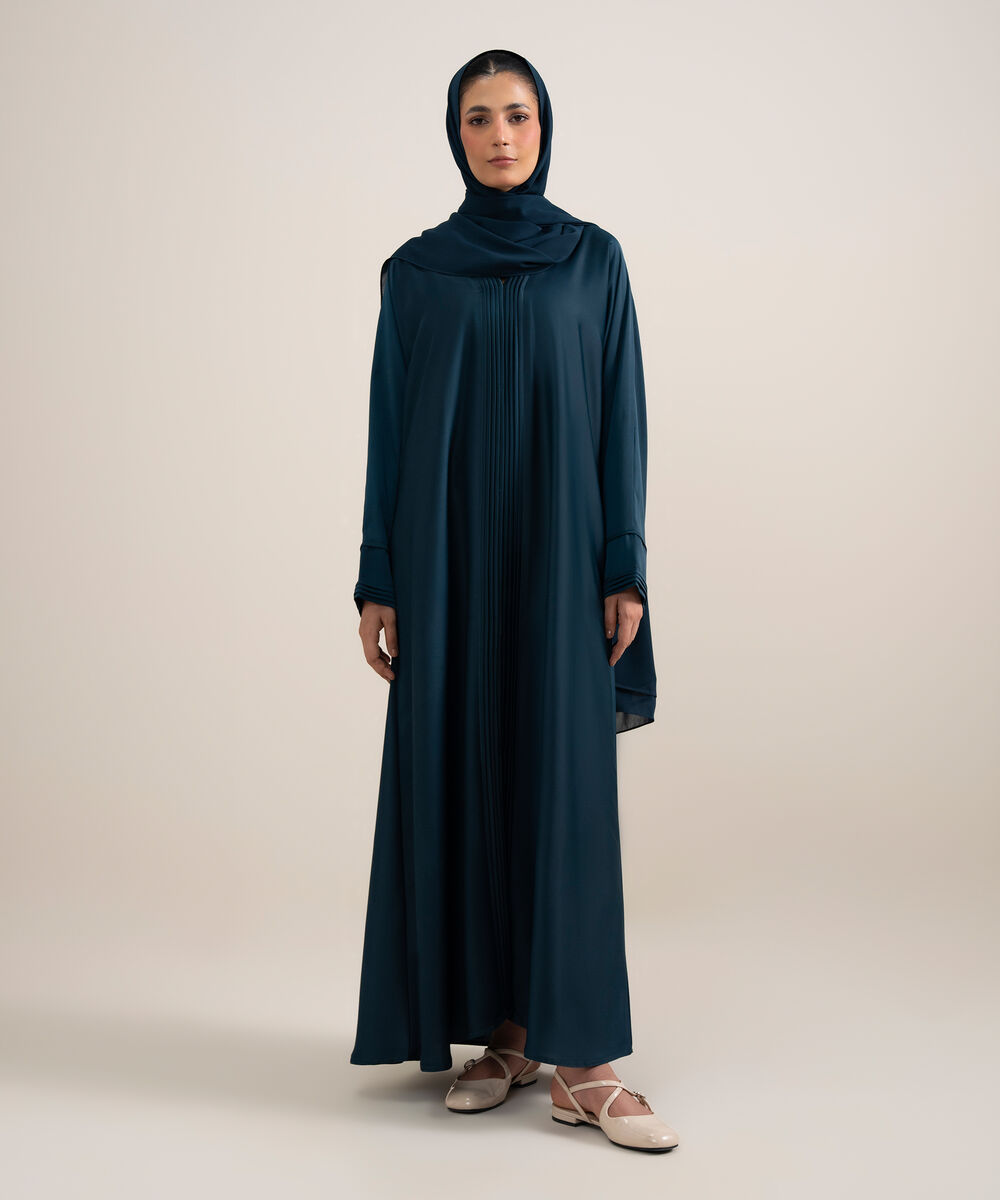 Women's Royal Blue Abaya Set