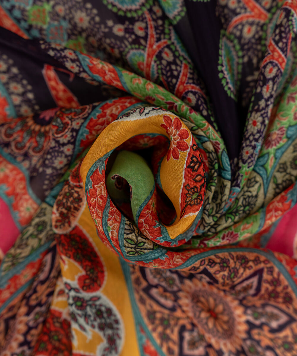 Women's Bemberg Tissue Multi Printed Dupatta