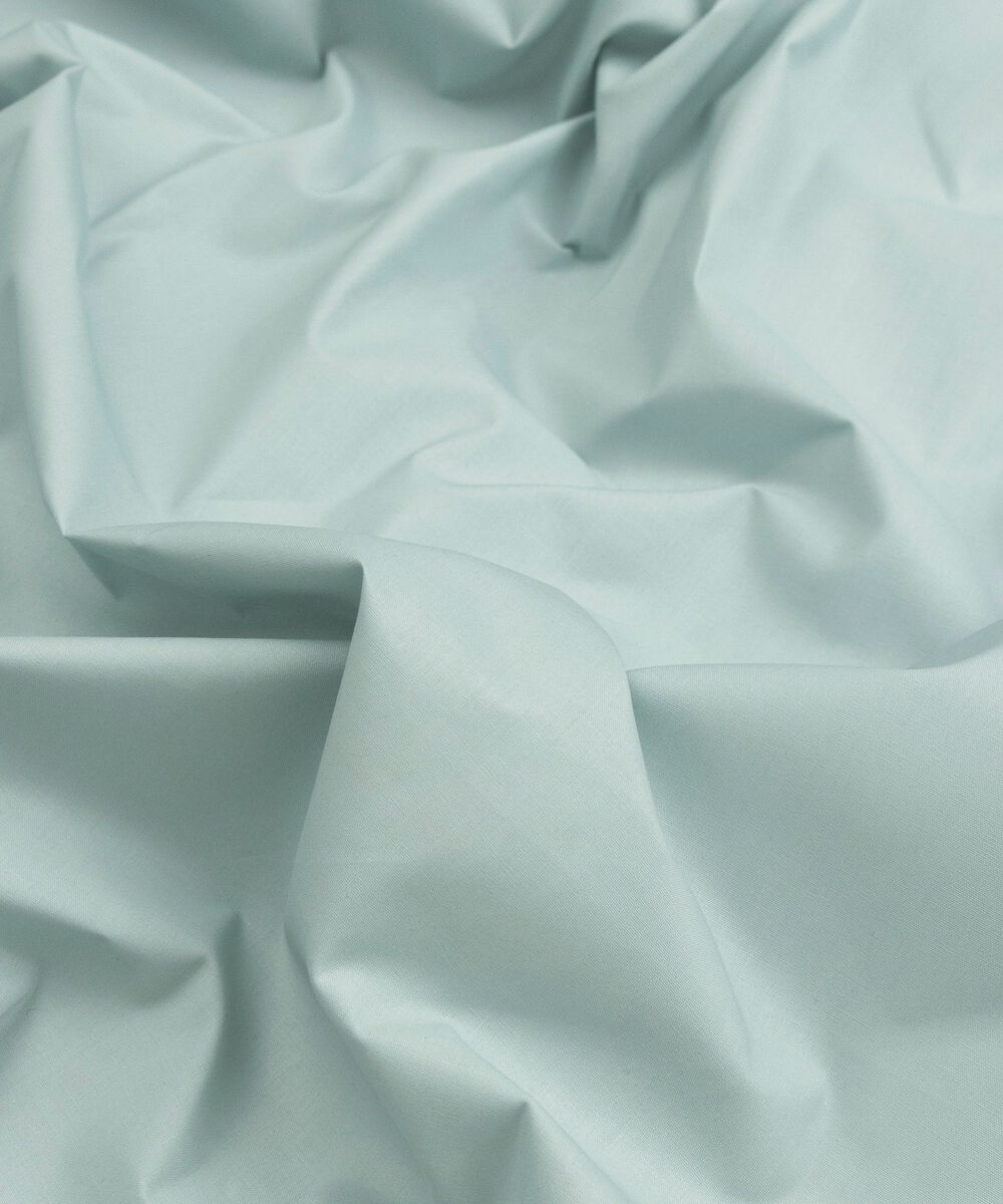 Men's Unstitched Two-Piece Light Aqua Premium Latha Suit