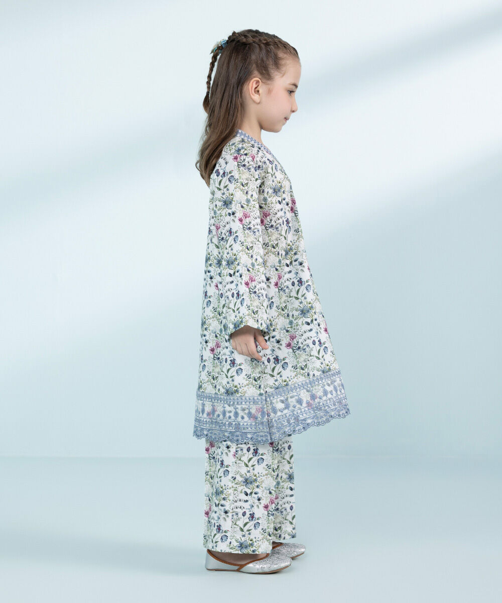 Mommy & Me Girls Two Piece White Suit