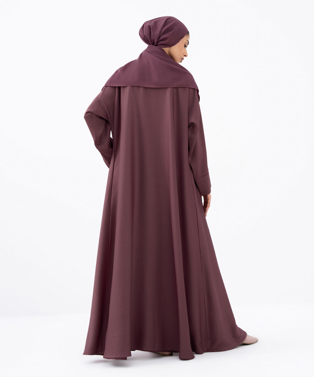 Women's Rouge Polyester Abaya Set