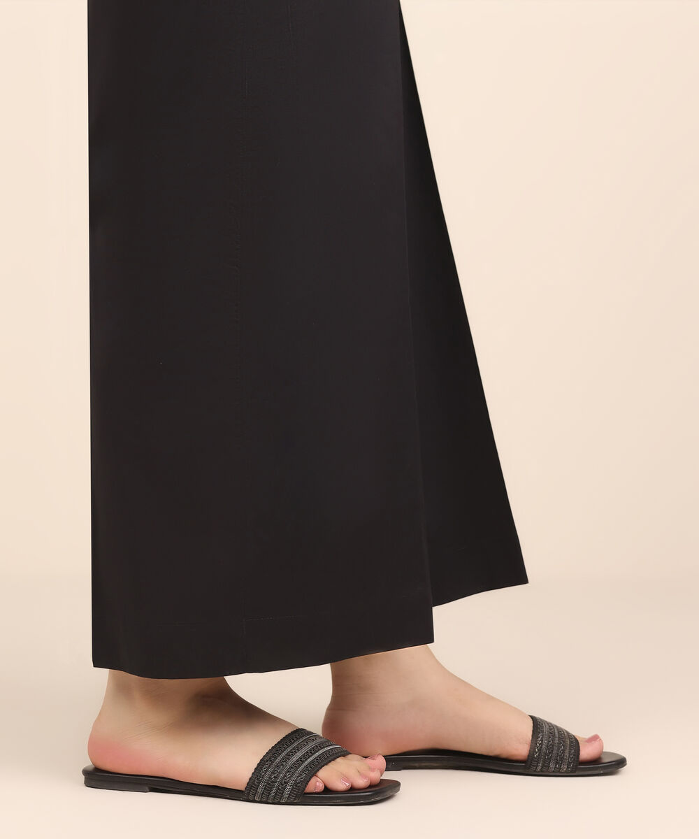 Women's RTW Cambric Black Dyed Culottes