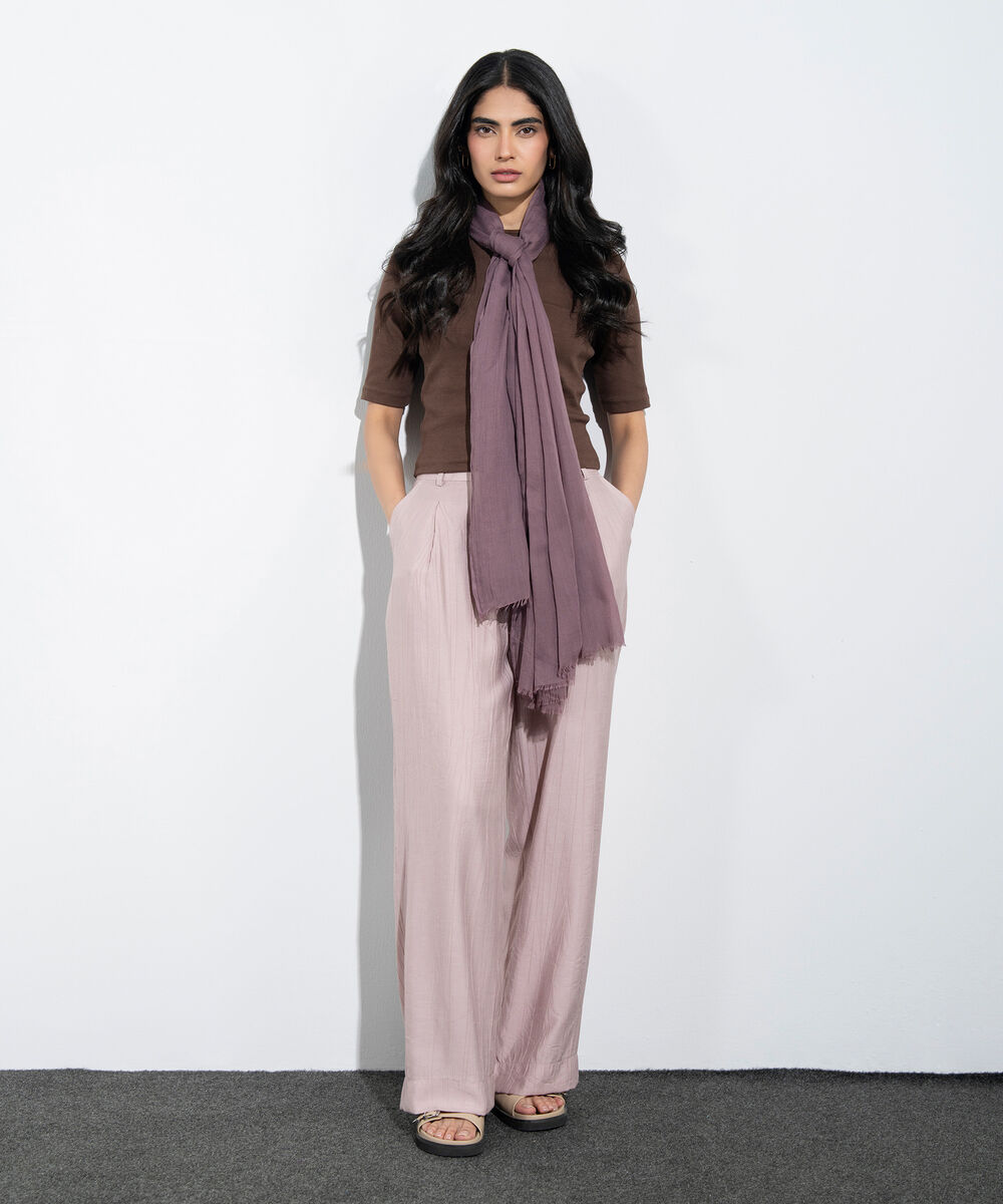 Women's Western Sand  Beige Rectangular Scarf