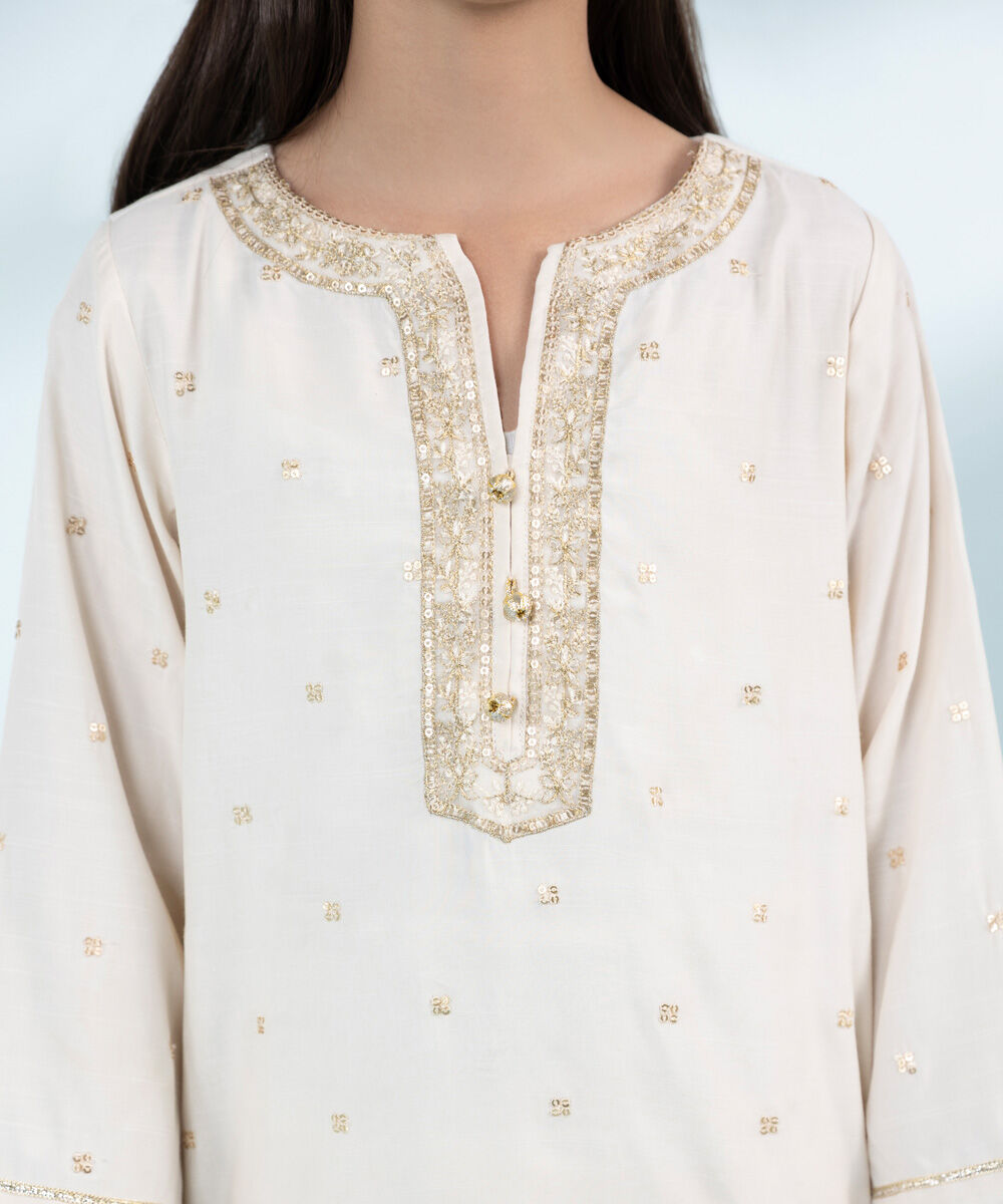 Mommy & Me Girls Three Piece Off White Suit