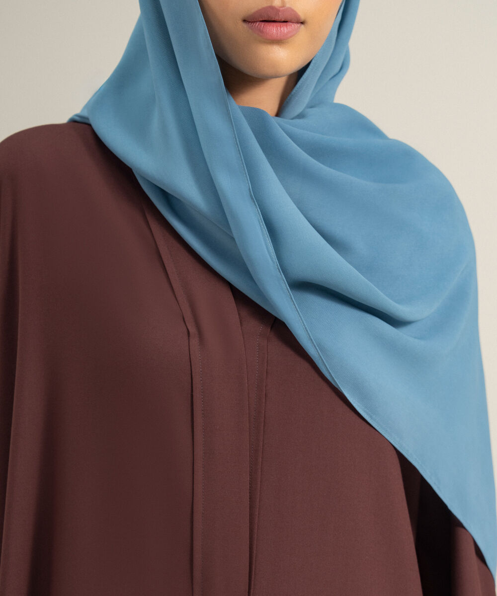 Women's Polyester Blue Hijab