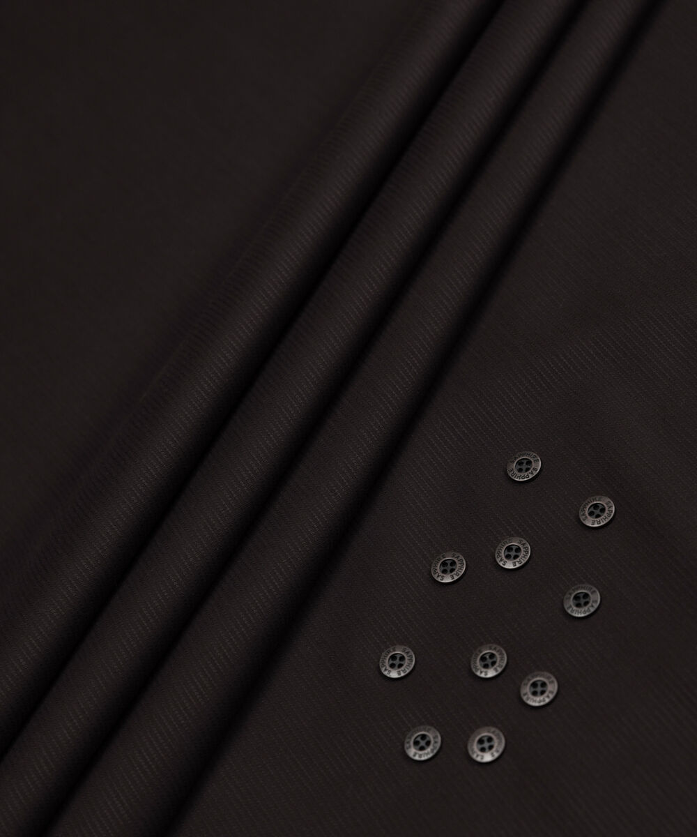 Men's Unstitched Two-Piece Plum  Premium Wash & Wear Dobby Suit